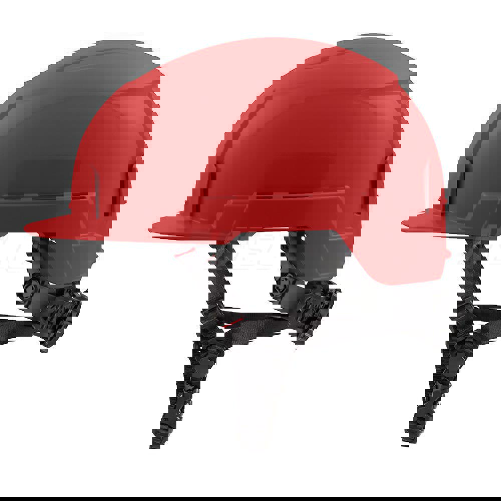 Hard Hat: Impact Resistant, Front Brim, Class E, 4-Point Suspension